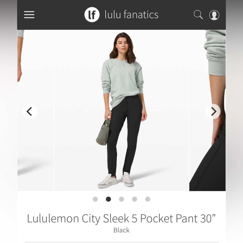 Lululemon nwot City Sleek 5 pocket pant 30